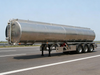 3 Axle 50000L Aluminum Fuel Oil Tank Semi Trailer