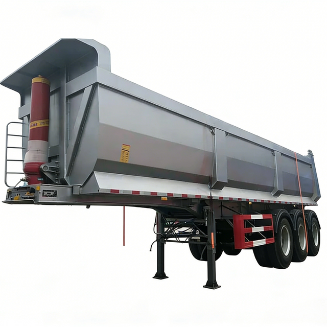 Sinotruk CIMC U Shape 3 Axle Tipper Dump Trailer for Heavy Duty Work