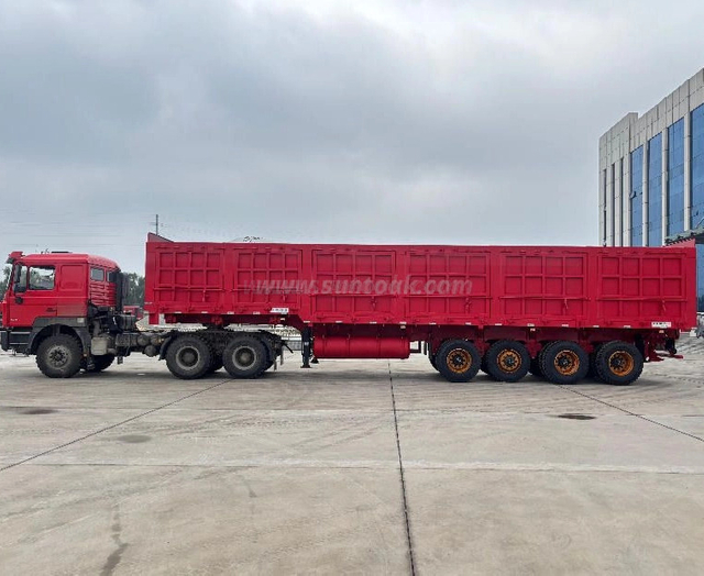 Heavy Duty 13.5m Four Axle Tipping Semi Trailer