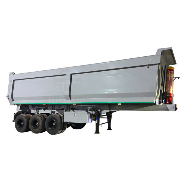 Suntoak 3 Axle 60 Ton Dump Semi Trailer for Mining & Construction